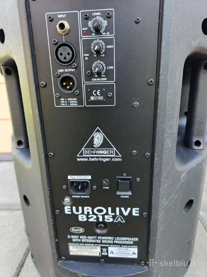 Aktyvi garso kolonėlė Behringer b215a - nuotraukos Nr. 5