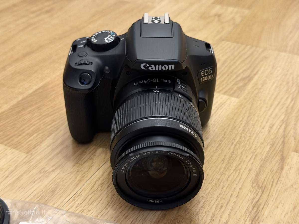 Canon EOS 1300d / Dslr / 18-55mm / 5.8k kadrų - nuotraukos Nr. 3