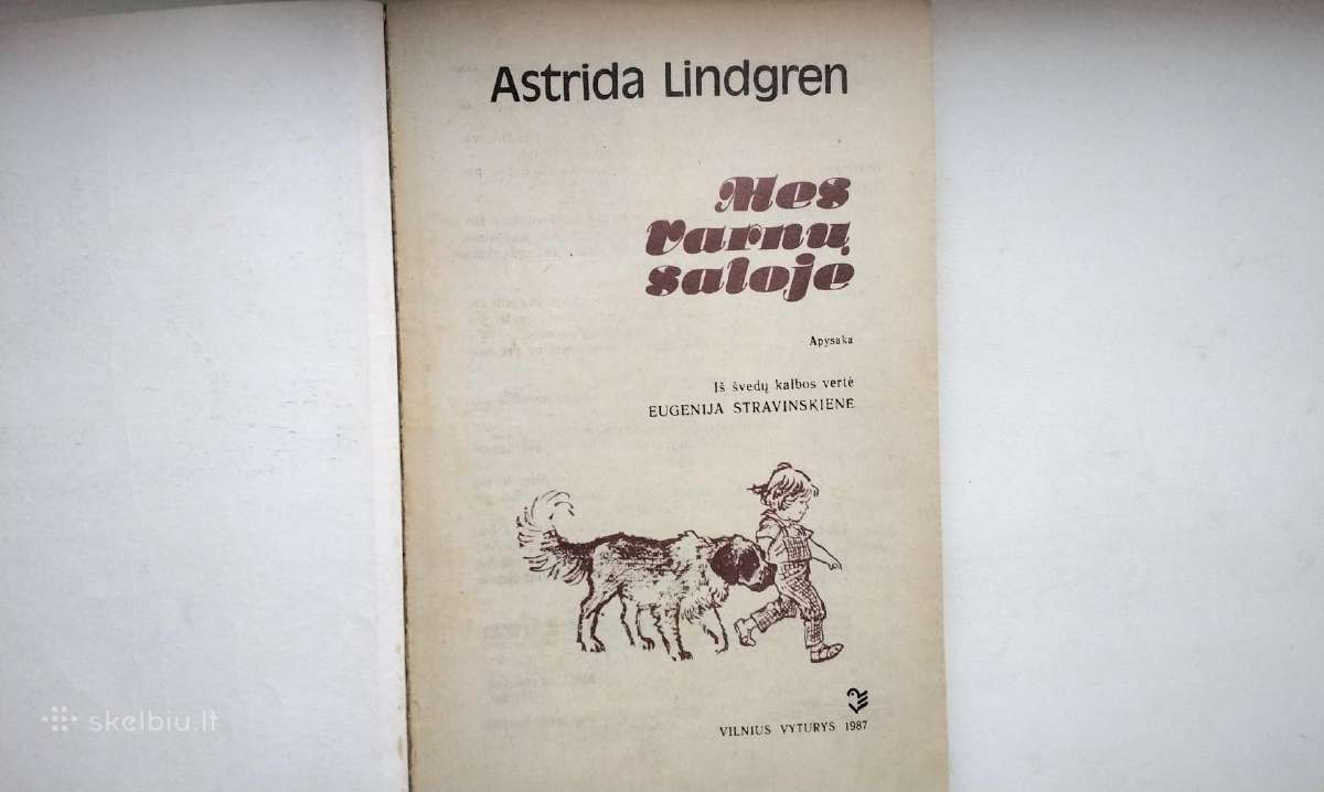 A. Lindgren. Mes Varnų saloje. 1987 m. leid. - nuotraukos Nr. 2