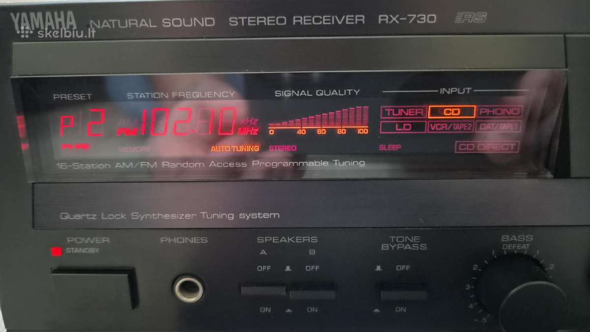 Stiprintuvas su tuneriu Yamaha Rx730 - nuotraukos Nr. 2