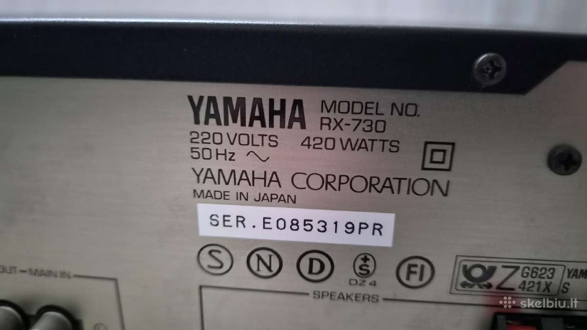 Stiprintuvas su tuneriu Yamaha Rx730 - nuotraukos Nr. 4