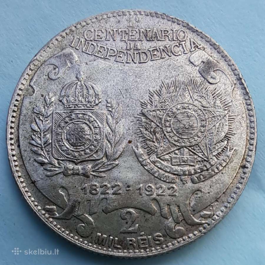 1922 Brazilija 2000 realų - nuotraukos Nr. 2