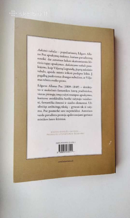E. A. Poe. Auksinis vabalas. 2013 m. leid. - nuotraukos Nr. 9