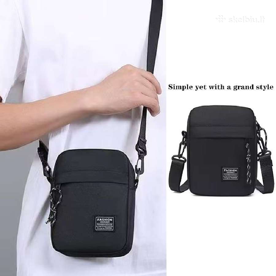 Nedidelė, vyriška rankinė per petį. Crossbody. - nuotraukos Nr. 3