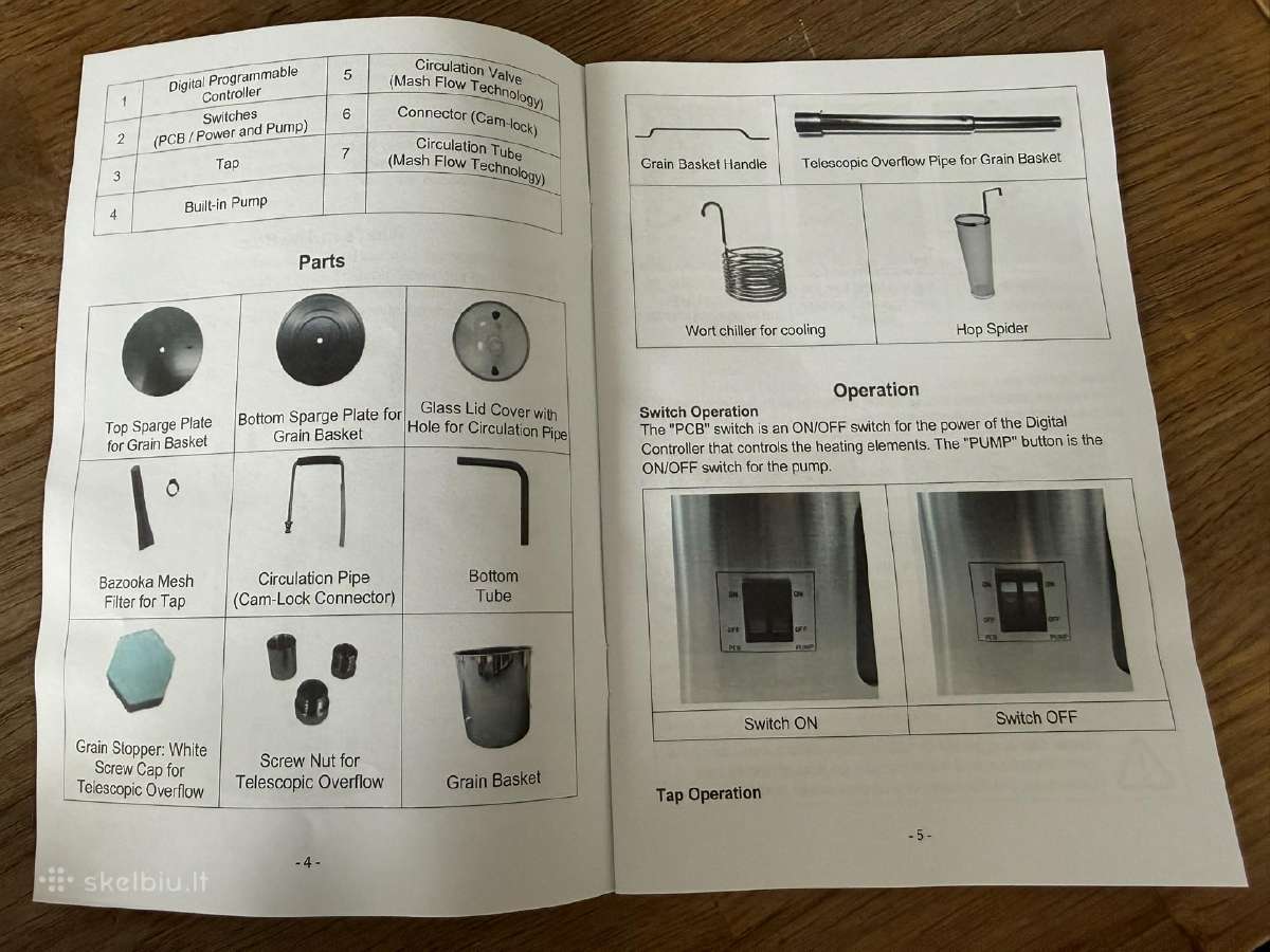 Elektrinė alaus virimo sistema 30 l namų aludariui - nuotraukos Nr. 9