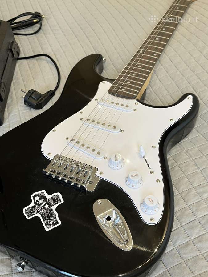 Elektrinė gitara su kolonėle - nuotraukos Nr. 2
