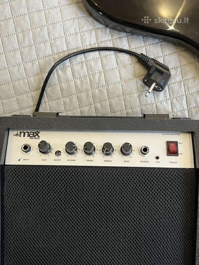 Elektrinė gitara su kolonėle - nuotraukos Nr. 3