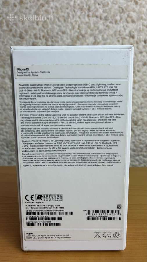iPhone 13, 256gb - nuotraukos Nr. 2