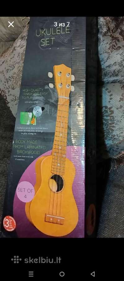 Ukuleles skirtingu modeliu - nuotraukos Nr. 2