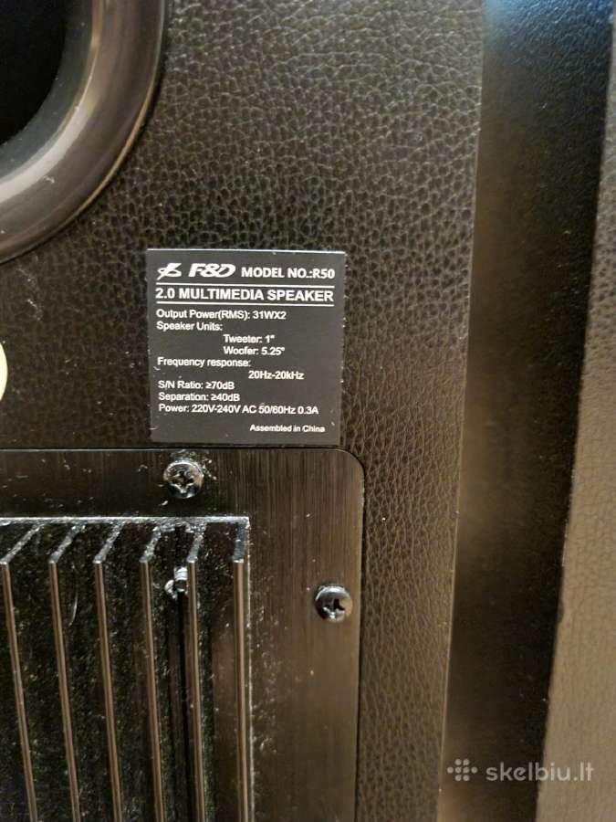 2.0 kolonėlės F&d R50 (62w Rm - nuotraukos Nr. 5
