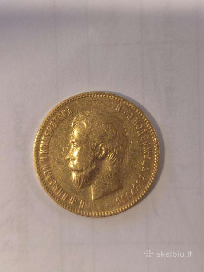 10 ir 15 rublių Nikolajus II monetos - nuotraukos Nr. 8