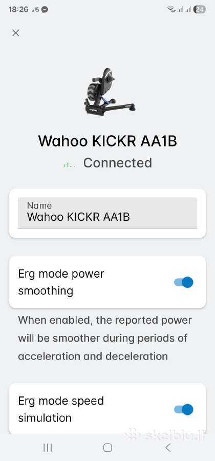 Wahoo Kickr Wf113, v5.0 profesionalus treniruoklis - nuotraukos Nr. 15