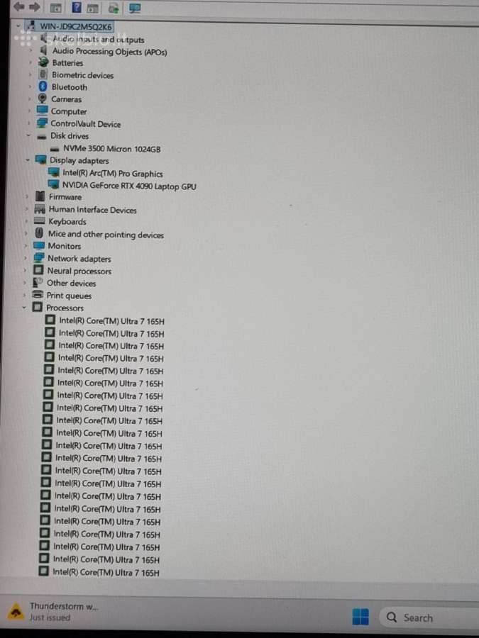Dell Precision 5690 ultra7 Rtx 4090 - nuotraukos Nr. 7