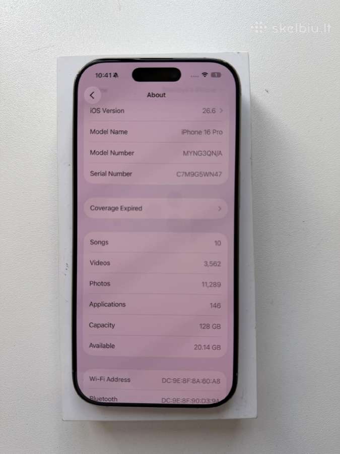 iPhone 16 pro 128 GB - nuotraukos Nr. 13