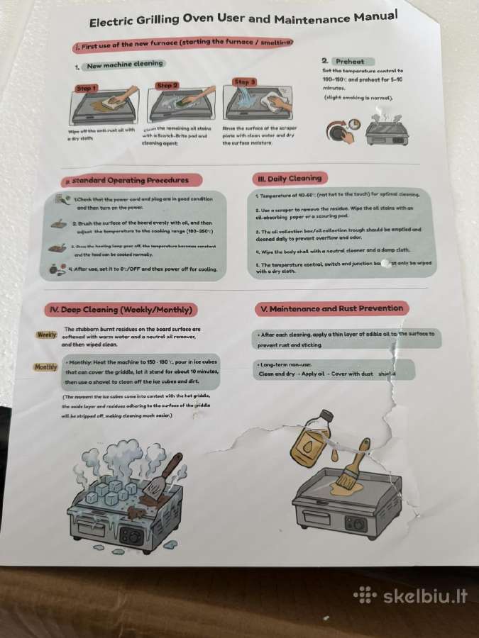 Elektrinė kepsninė kaitlentė kepimo plokštė - nuotraukos Nr. 4