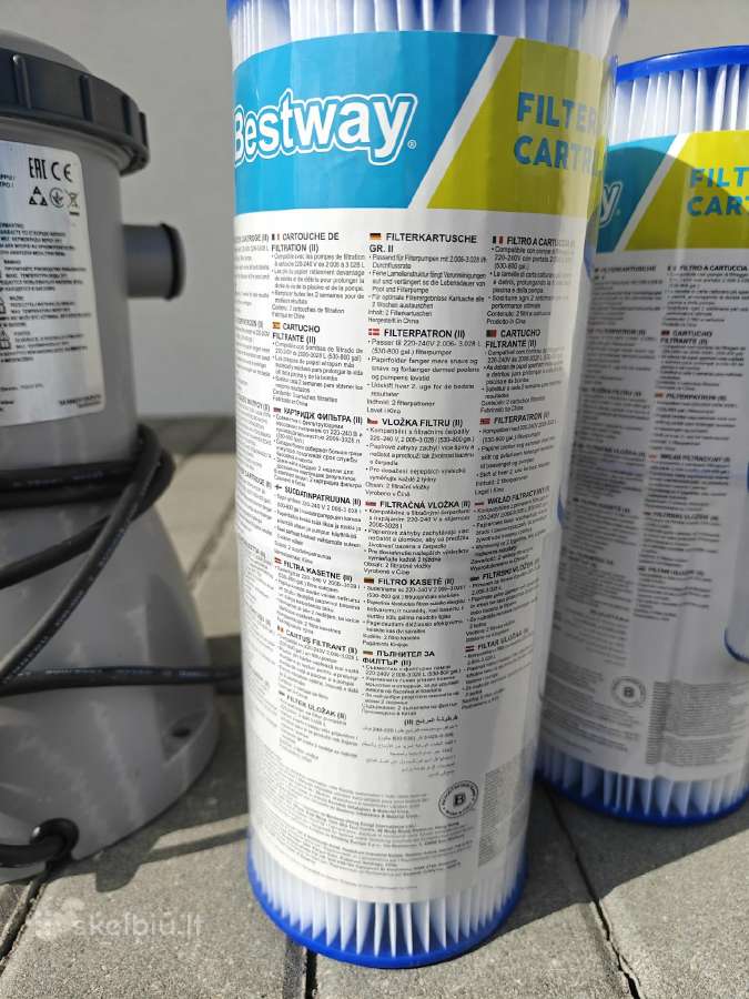 Bestway baseino filtras ir kasetės, 4 vnt. - nuotraukos Nr. 4