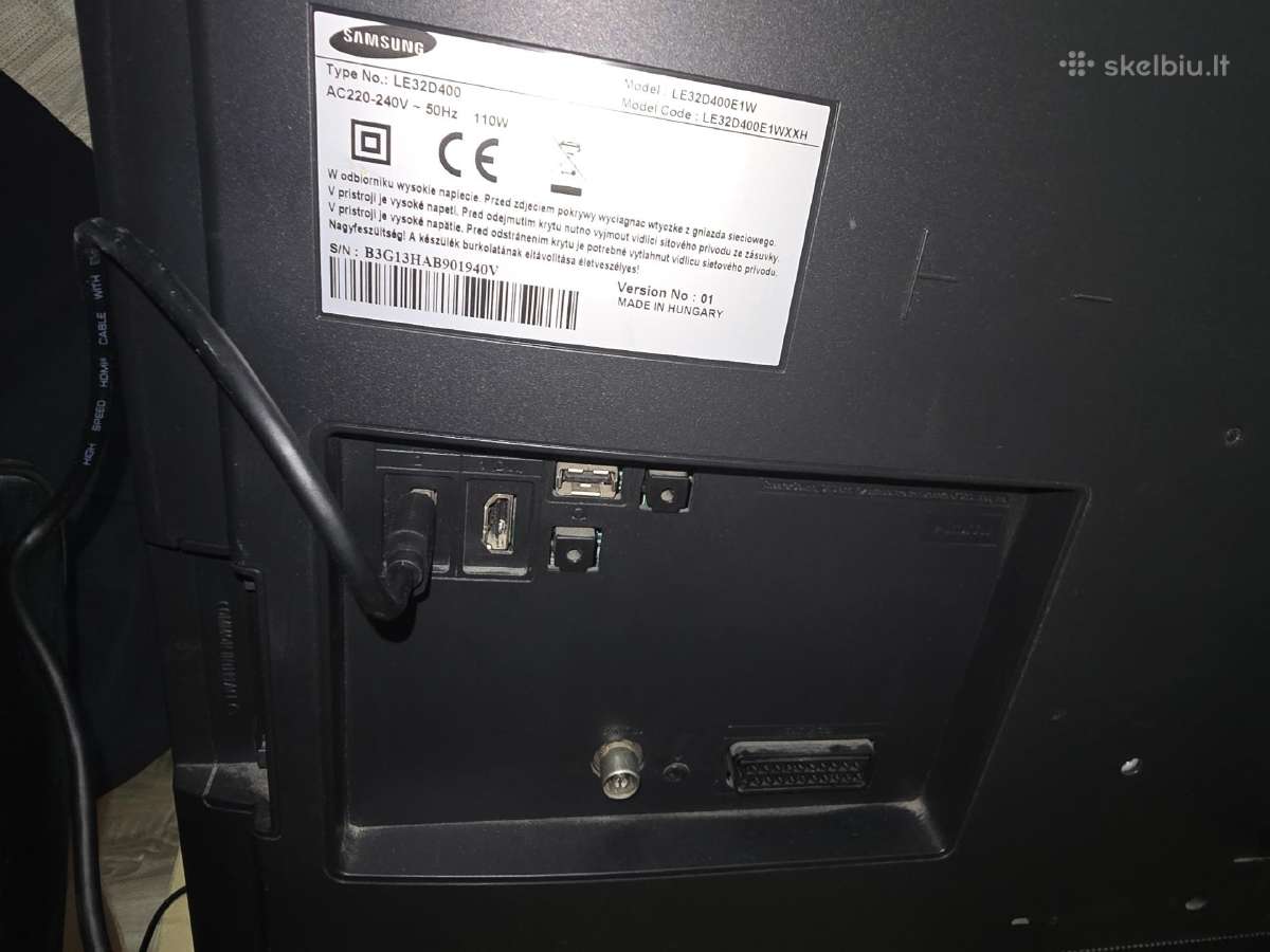 TV Samsung Le32d400 - nuotraukos Nr. 2