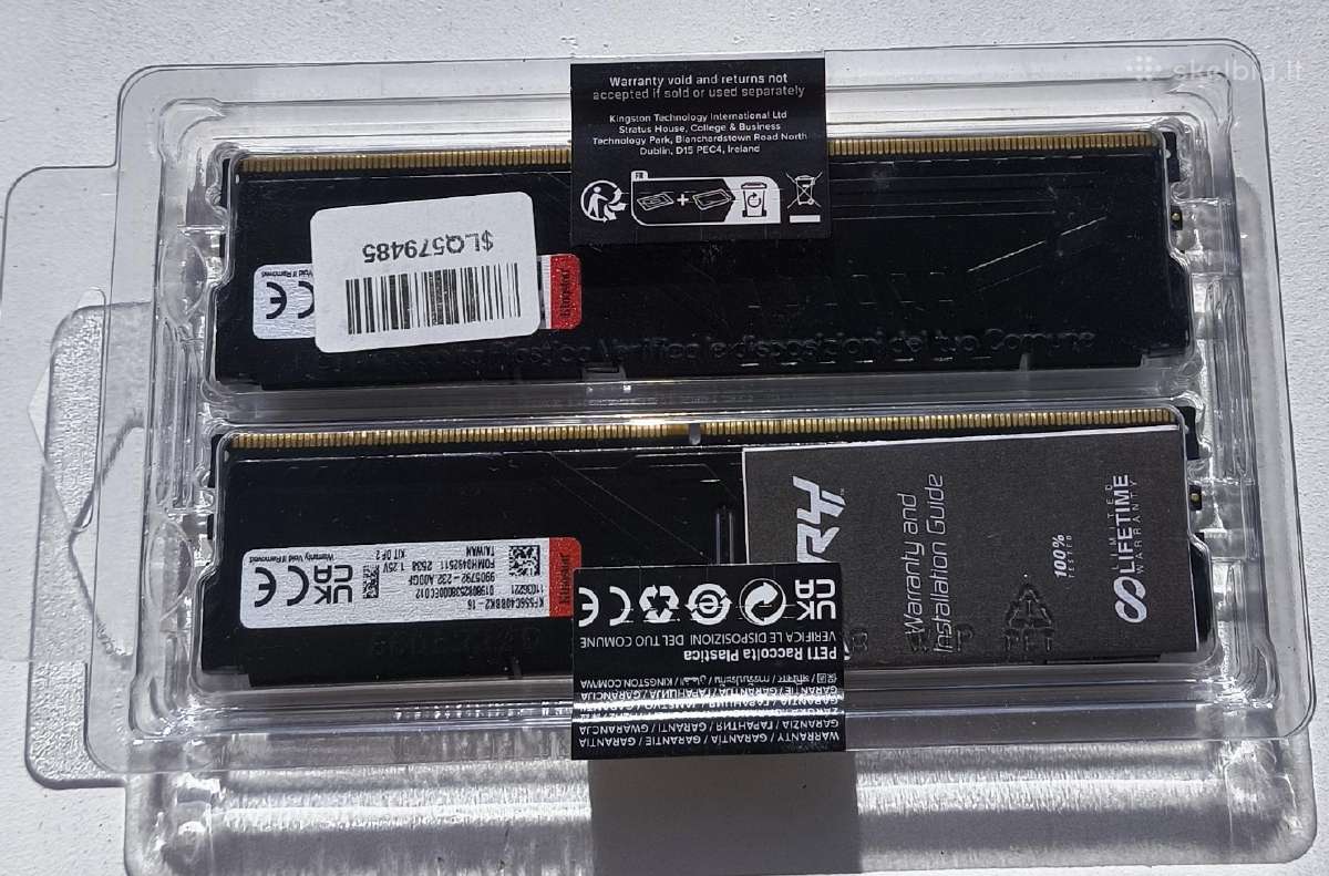 Kingston fury beast 16gb. Ddr5 5600 - nuotraukos Nr. 2