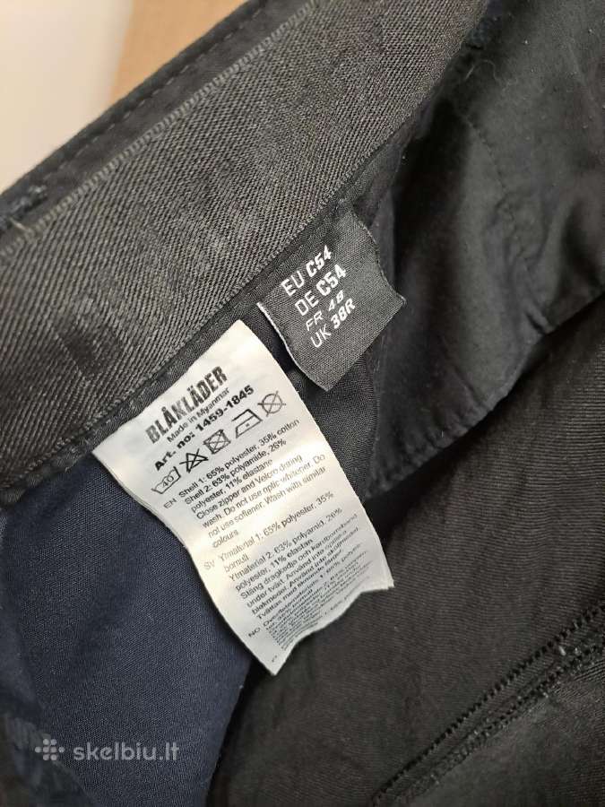 Blacklader 54/XXL d darbo kelnes su elastanu - nuotraukos Nr. 3