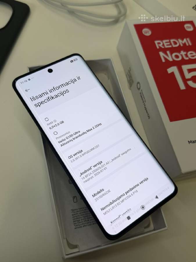 Naujas Xiaomi Redmi Note 15 - nuotraukos Nr. 6