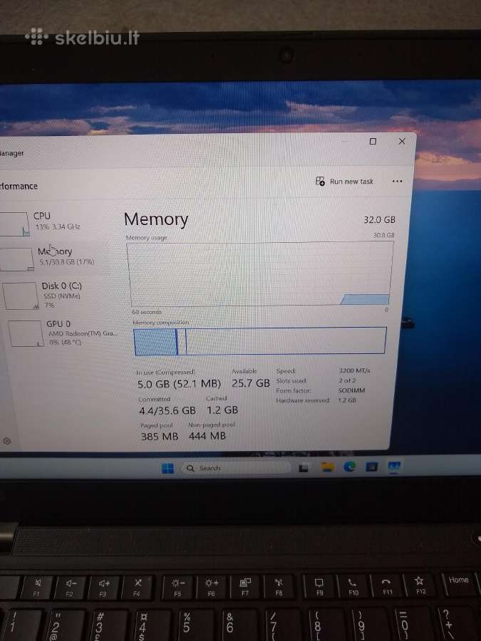 T14 Ryzen 7 Pro/32gb RAM/512gb SSD - nuotraukos Nr. 7