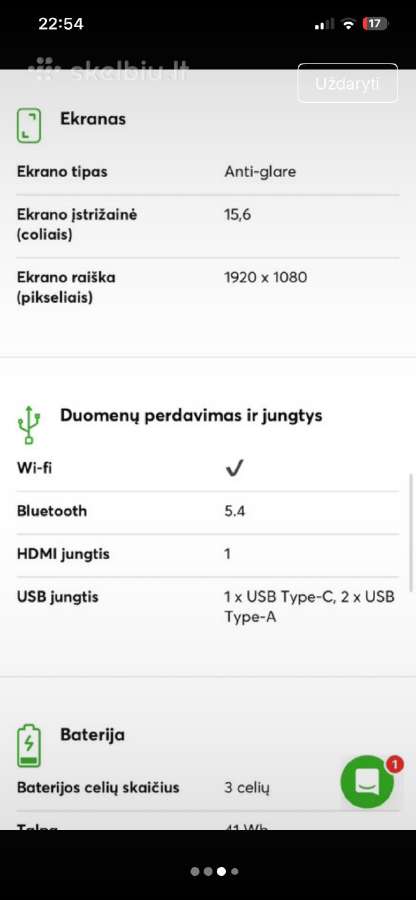 Naujas,net neišpakuotas nešiojamas kompiuteris - nuotraukos Nr. 5
