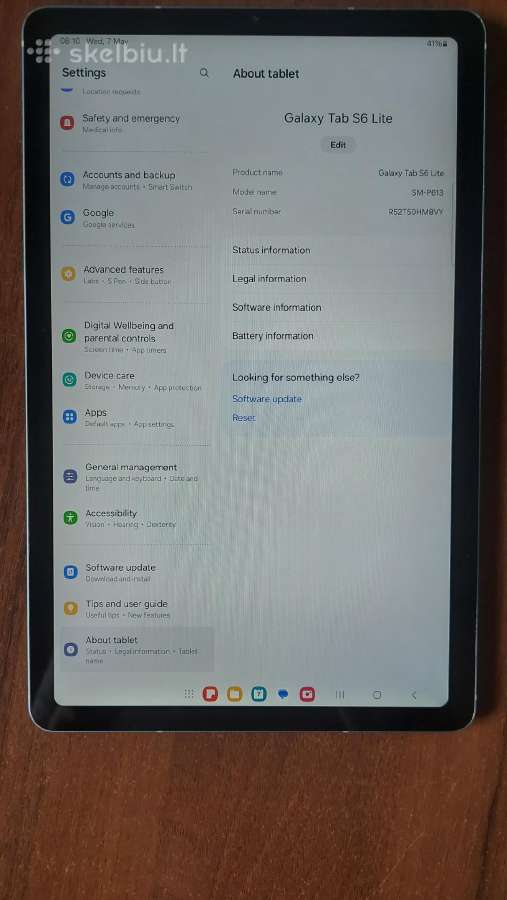 Samsung Galaxy Tab S6 Lite 64gb - nuotraukos Nr. 5
