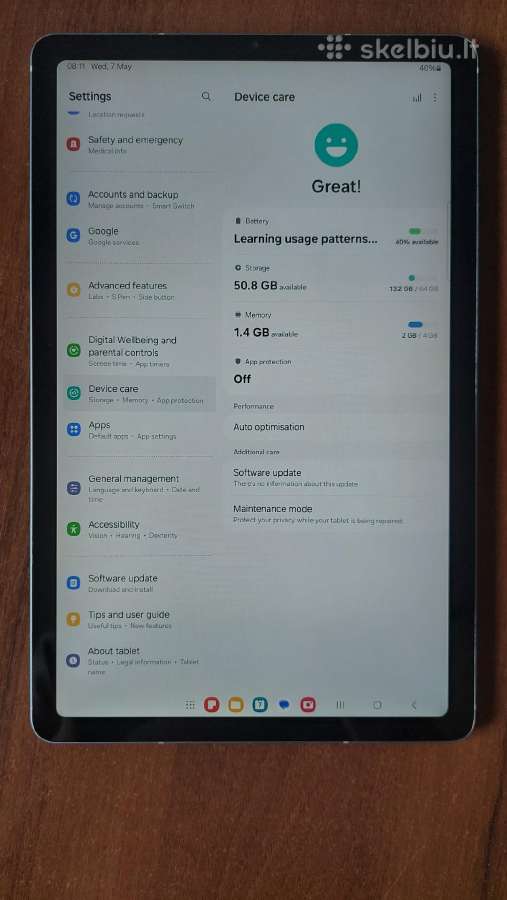 Samsung Galaxy Tab S6 Lite 64gb - nuotraukos Nr. 6