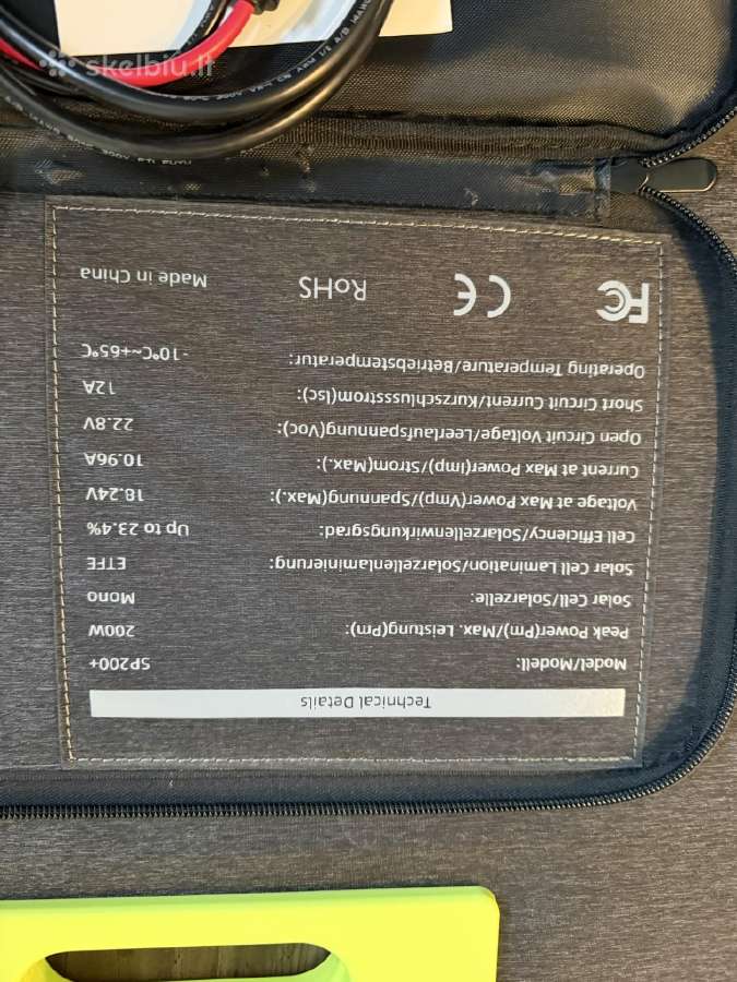 Sulankstoma saulės panelė Fossibot Sp200 200w - nuotraukos Nr. 3