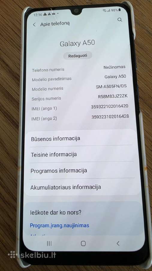 Samsung A50 - nuotraukos Nr. 7