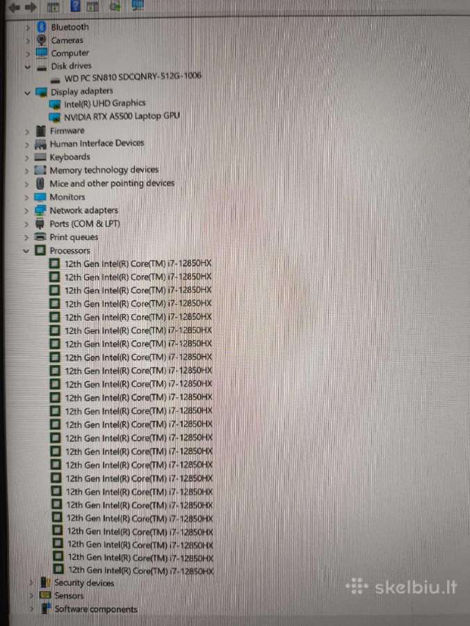 16.0 Fury G9 i7-12850hx 64gb 512gb Rtx A5500 16gb - nuotraukos Nr. 5