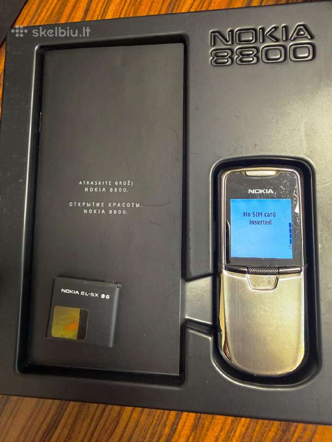 Nokia 8800 Sirocco Edition Silver - nuotraukos Nr. 3