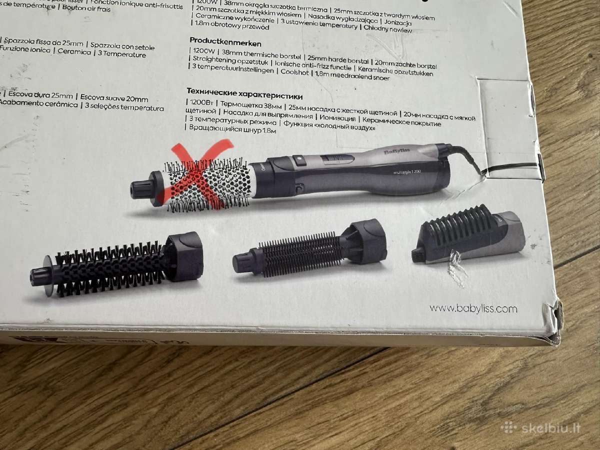 Plaukų formavimo šukų Babyliss Multistyle 1200 - nuotraukos Nr. 4