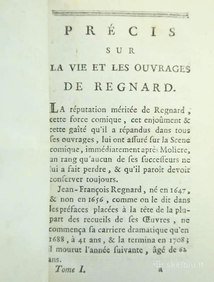 4 tomų Regnaro teatras (XVIII a.) - nuotraukos Nr. 15