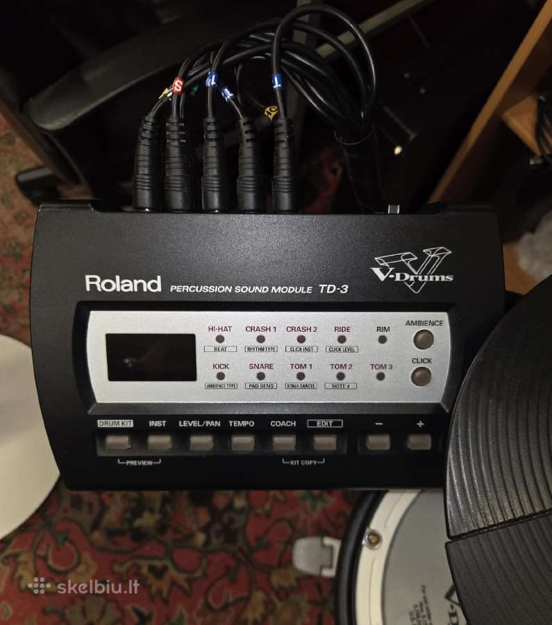 Elektriniai būgnai Roland Td-3sw - nuotraukos Nr. 2