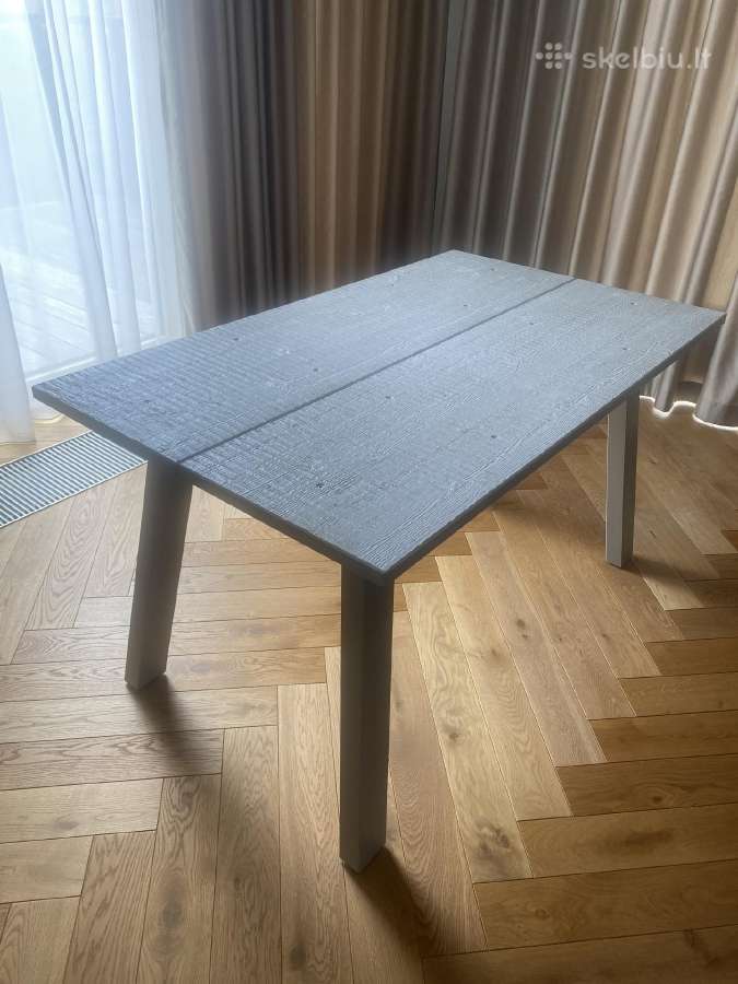 Ikea pilkos spalvos valgomojo stalas - nuotraukos Nr. 3