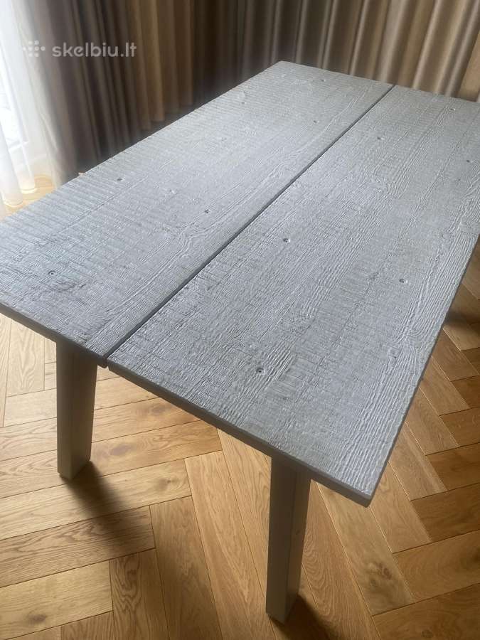 Ikea pilkos spalvos valgomojo stalas - nuotraukos Nr. 4