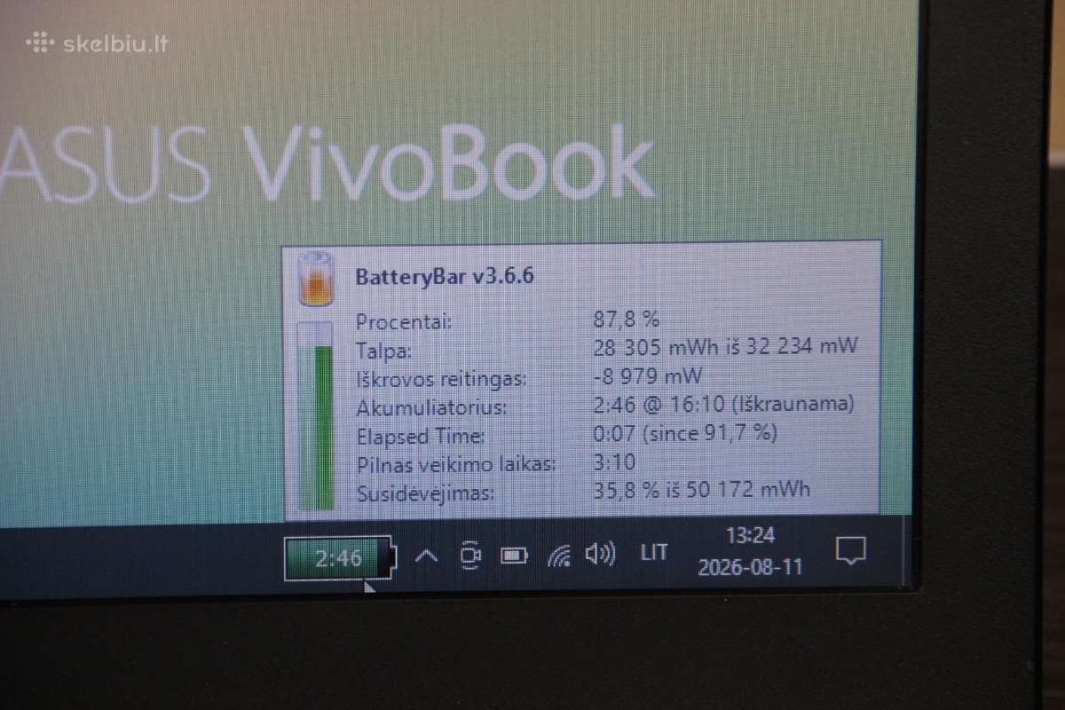 Asus S551lb 15,6 i5 740m 2gb 8gb 250 SSD - nuotraukos Nr. 10