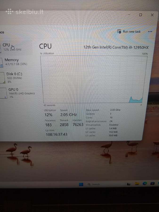 Precision 7670 16" i9-12950hx/512 SSD - nuotraukos Nr. 2