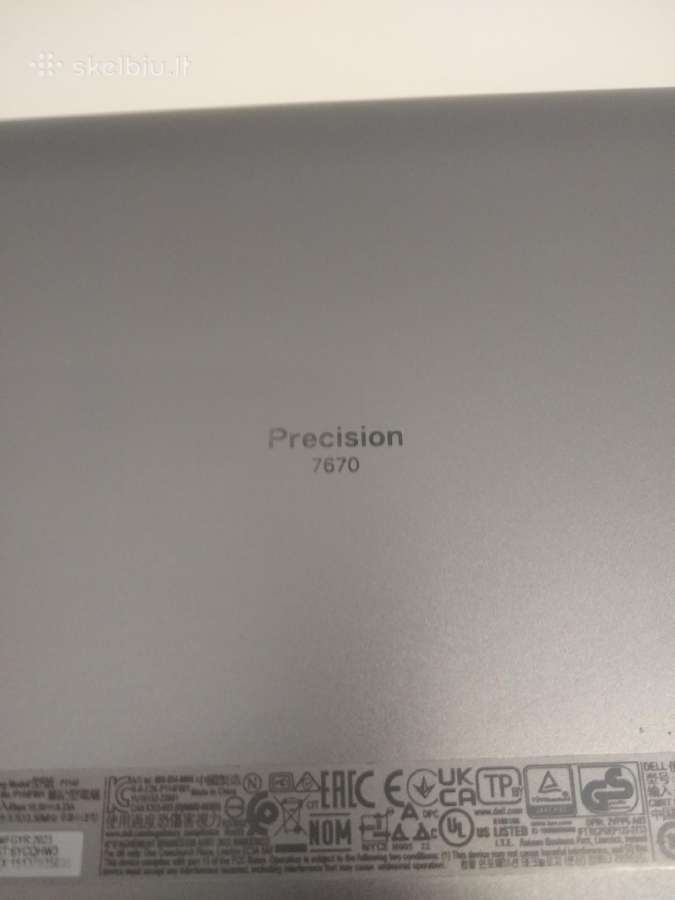 Precision 7670 16" i9-12950hx/512 SSD - nuotraukos Nr. 5