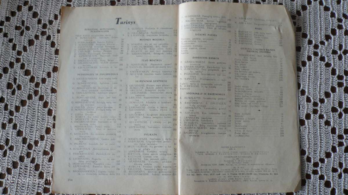Šeimos kalendorius 1986 m. - nuotraukos Nr. 4
