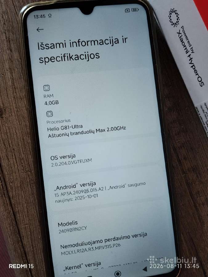 Readmi14c telefonas - nuotraukos Nr. 3