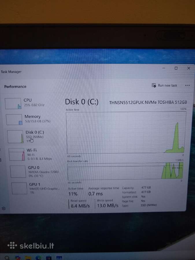 Precision 7540 i9-9980hk/16/500 - nuotraukos Nr. 3