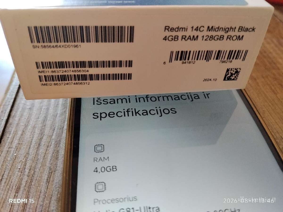 Readmi14c telefonas - nuotraukos Nr. 4