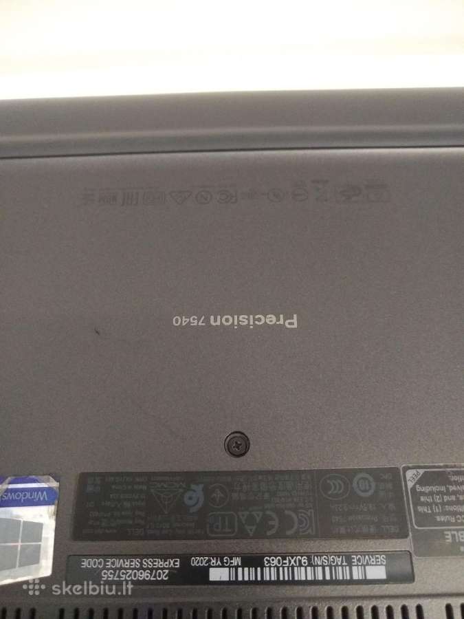 Precision 7540 i9-9980hk/16/500 - nuotraukos Nr. 6