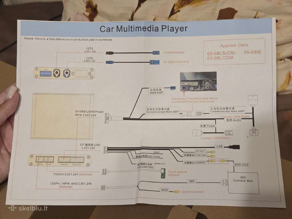 Lexus L30 Car Multimedia Player, modelis 05issi. - nuotraukos Nr. 9