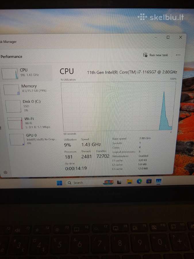 Zenbook i7-1165/16/512 - nuotraukos Nr. 5
