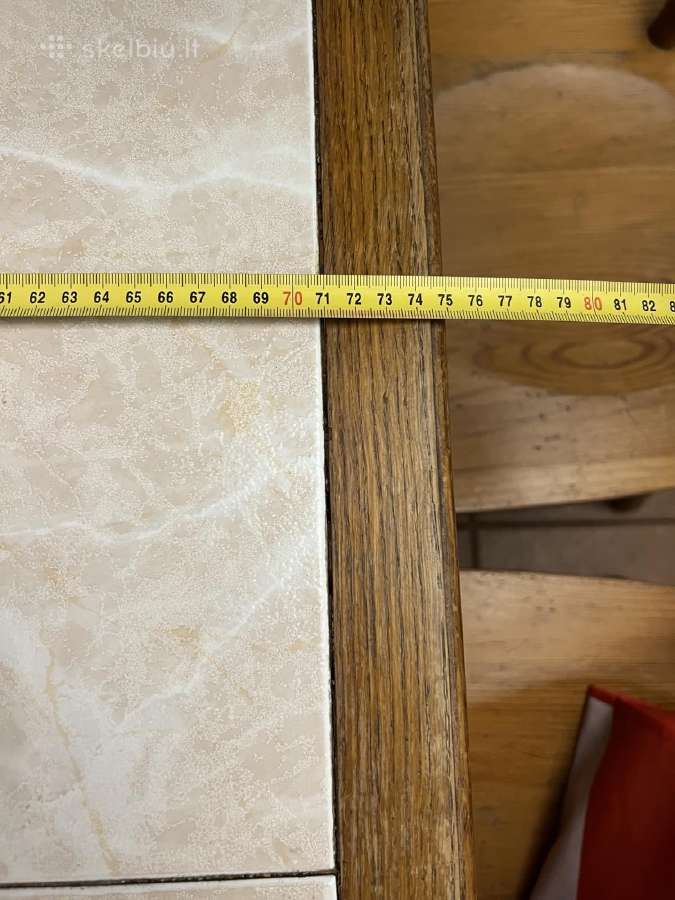 Ąžuolinis virtuvės stalas su keturiomis kėdėmis - nuotraukos Nr. 4