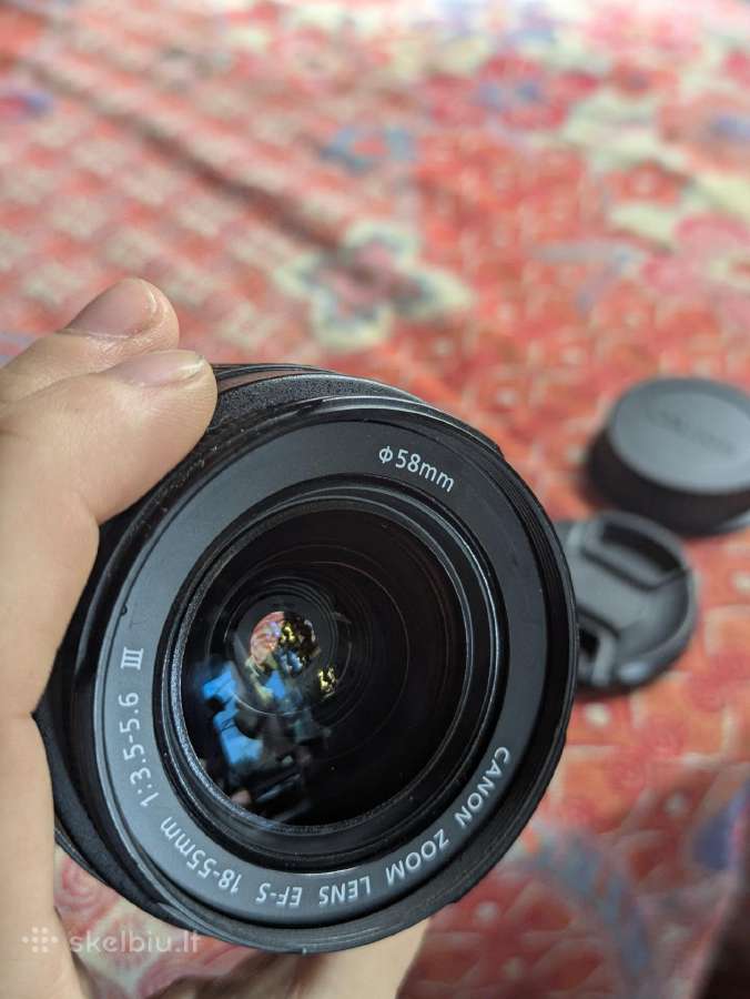Canon fotoparato objektyvas efs 18-55mm - nuotraukos Nr. 4