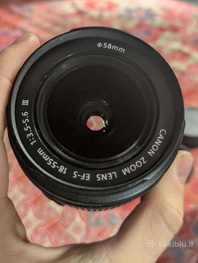Canon fotoparato objektyvas efs 18-55mm - nuotraukos Nr. 6
